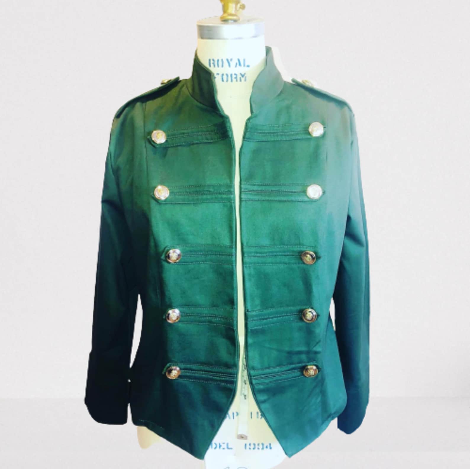 Army Green Military Jacket Etsy