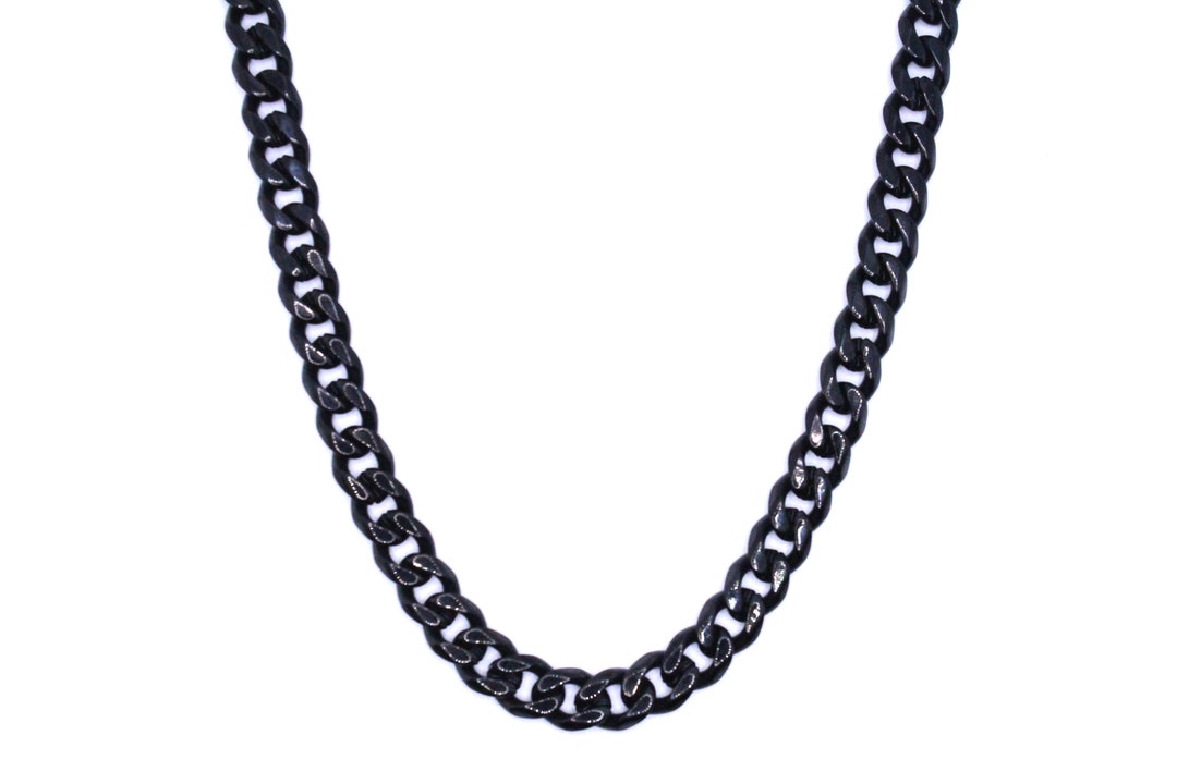 ◇BLACKPURPLE◇ BLACKLABEL Corbin Cuban chain necklace 15mm Corbin Cuban Chain Necklace 15mm (Purple) - BLACKPURPLE_USD
