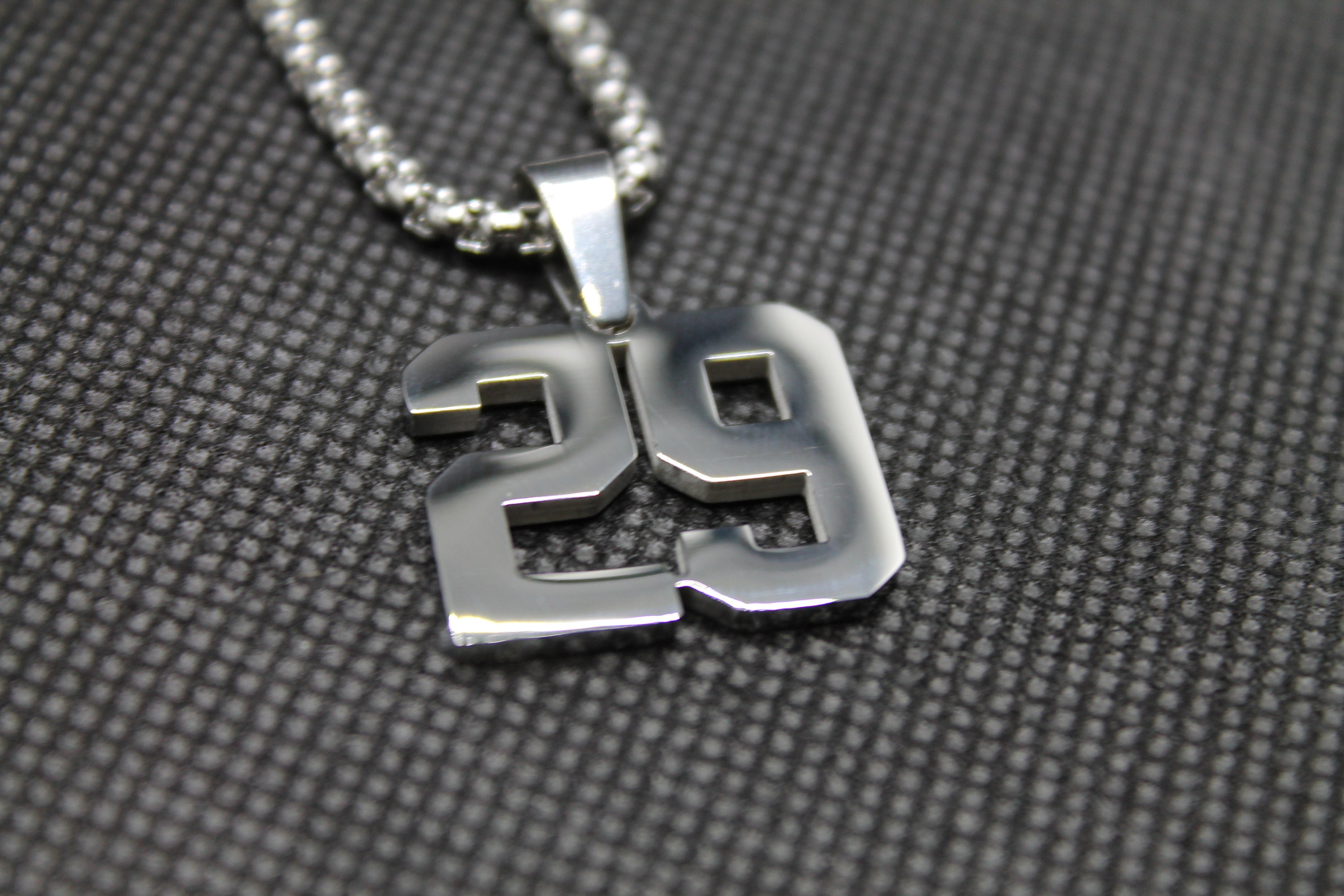 Number 29 Chain Number Pendant Stainless Steel Baseball | Etsy