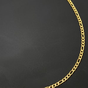 Figaro Chain 18 K Gold Filled Necklace 