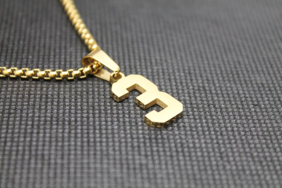 Sports Chains for Men Gold Baseball 