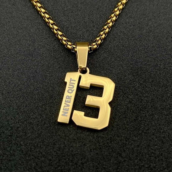 ChainsProMax Baseball Gifts Necklace for Men Mens Number 5 Pendant  Stainless Steel Chain - Walmart.com