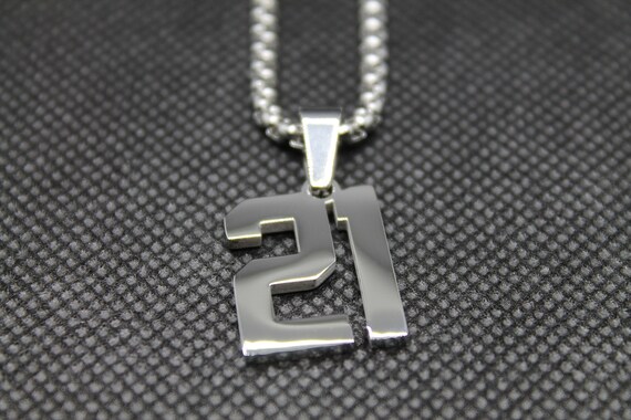 21 21 Number Necklace Chain Pendant 