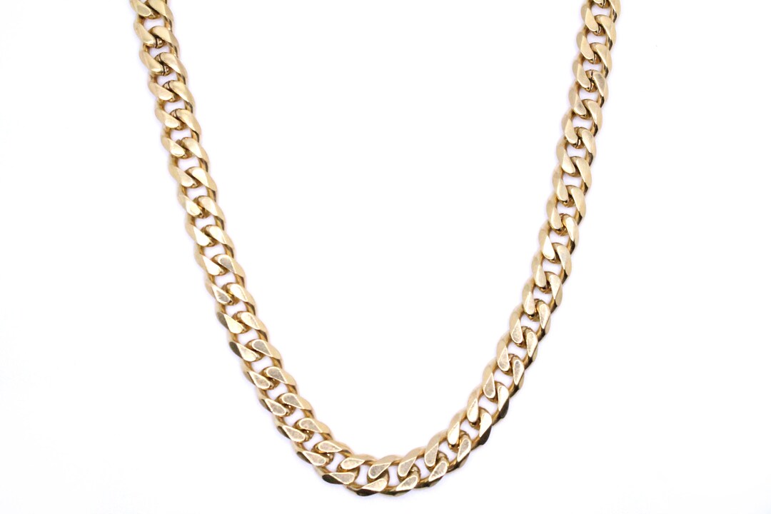 Fine Stainless Steel Chain Necklace, Necklace Chains for Men, Cuban Curb  Link Chain Necklace, 12mm Gold Chain Necklace 18-36 Inches