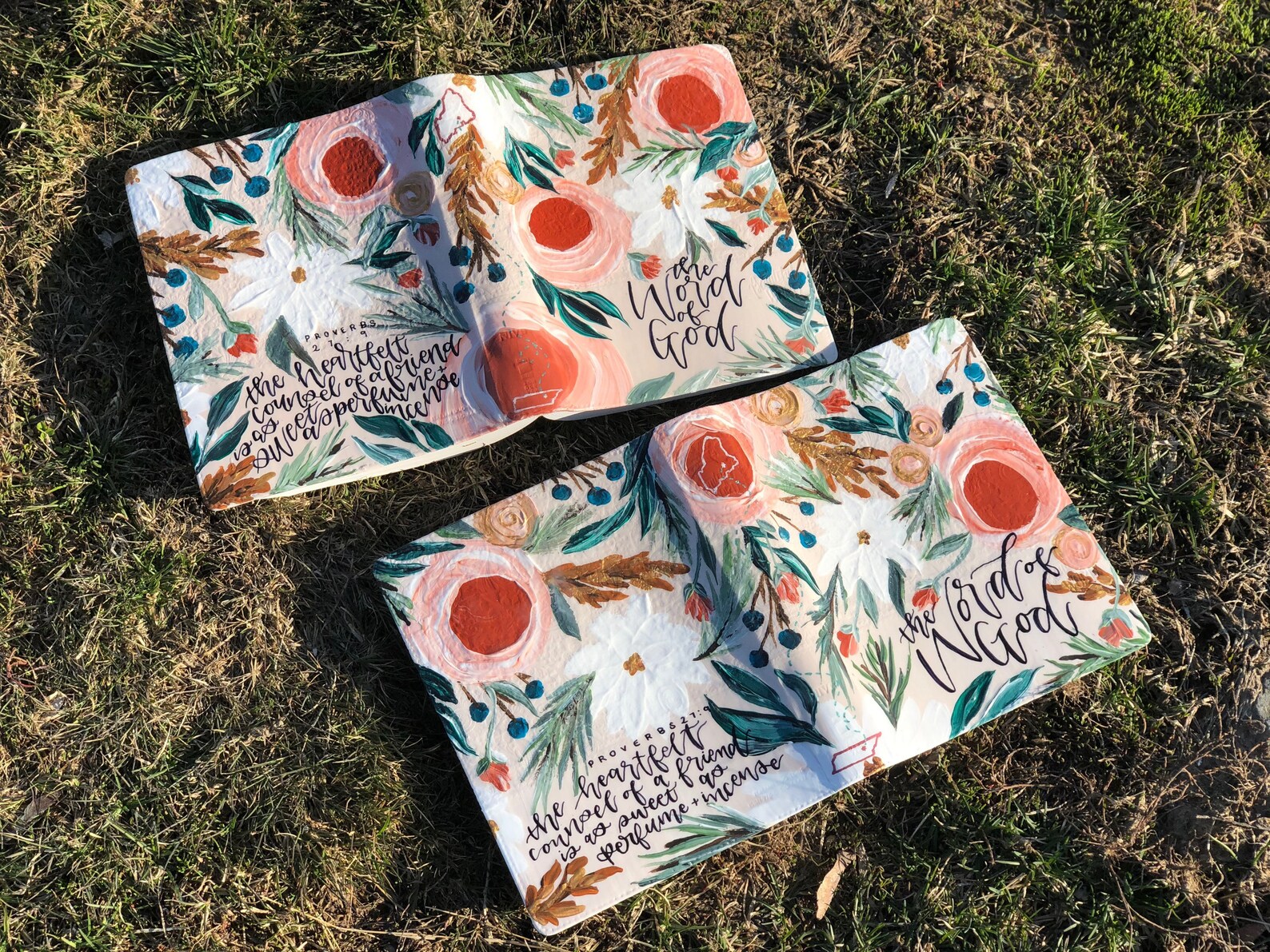 The Danielle Bible Hand Painted Journaling Bible Etsy