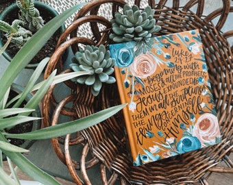 Jesus Bible | Hand Painted Bible | Fully Customizable