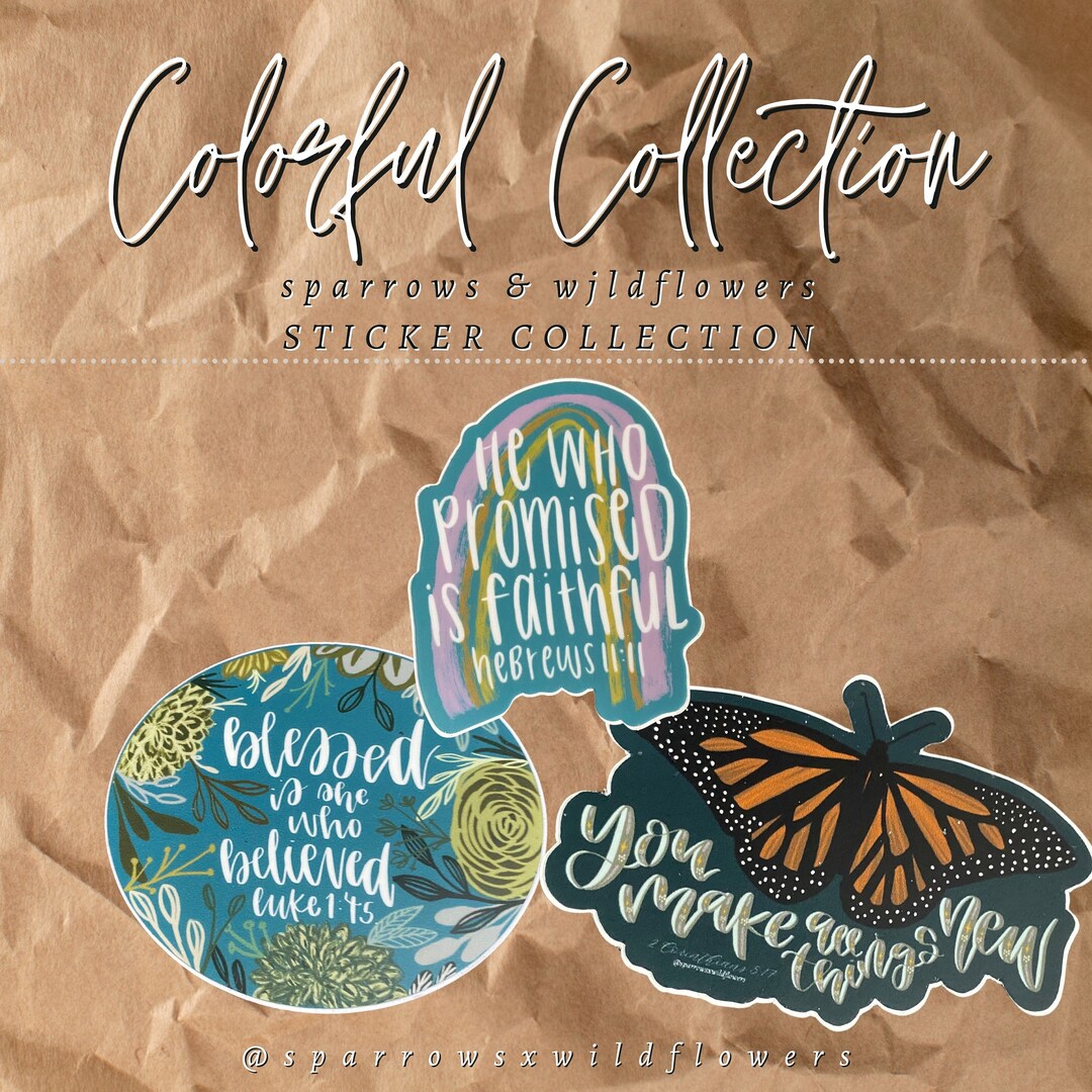 Colorful Sticker Collection - Etsy