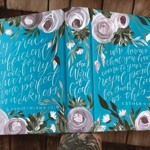 The Rose Bible | Hand Painted Journaling Bible