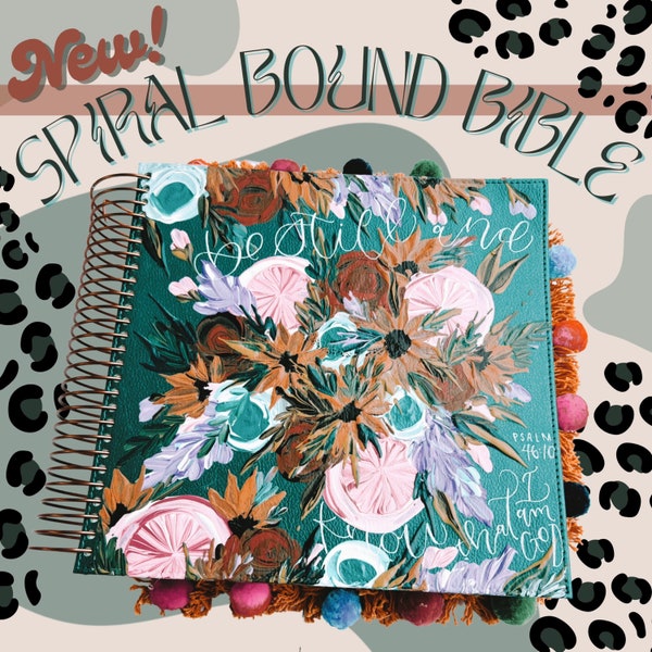 Spiral Bound Kjv Etsy