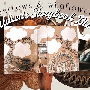 Children&#39;s Storybook Bible | Hand Painted Custom Bible