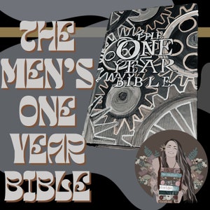 One Year Bible for Men | Hand Painted Bible | Fully Customizable