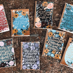 Spiral Bound Journals // Hand Painted & Customizable