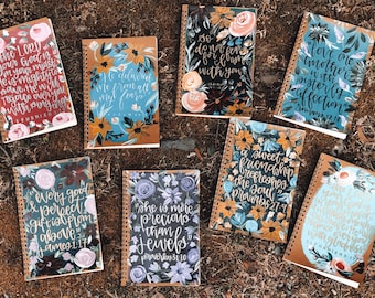 Spiral Bound Journals // Hand Painted & Customizable