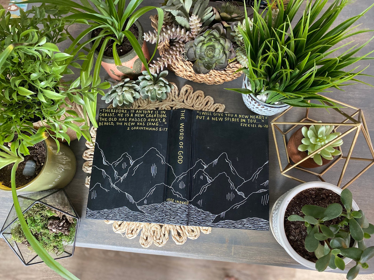 The Adam Bible Hand Painted Journaling Bible Etsy