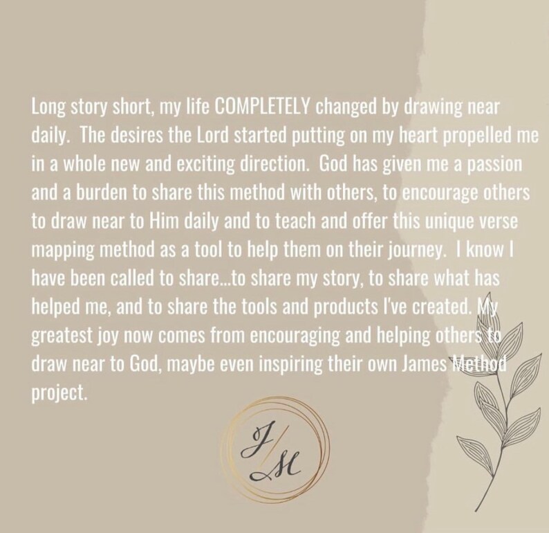 The James Method Verse Mapping Journal Hand Painted & Fully Etsy