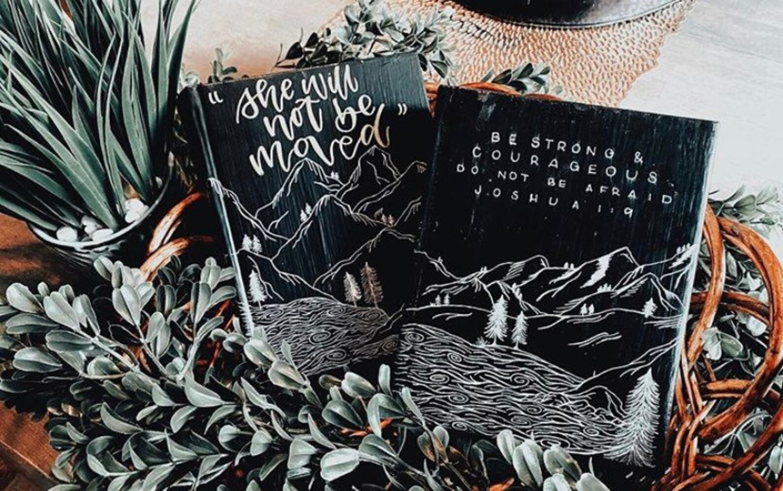 The Adam Bible Hand Painted Journaling Bible Etsy