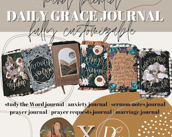 Hand Painted Daily Grace Co. Journals | Fully Customizable