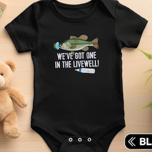 We've Got One In The Livewell Bodysuit Fishing Theme Pregnancy Birth Announcement Infant Baby Bodysuit Baby Announcement Shirt