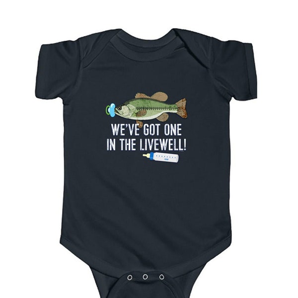 We've Got One In The Livewell Bodysuit | Fishing Theme Pregnancy Birth Announcement | Infant Baby Bodysuit Baby Announcement Shirt