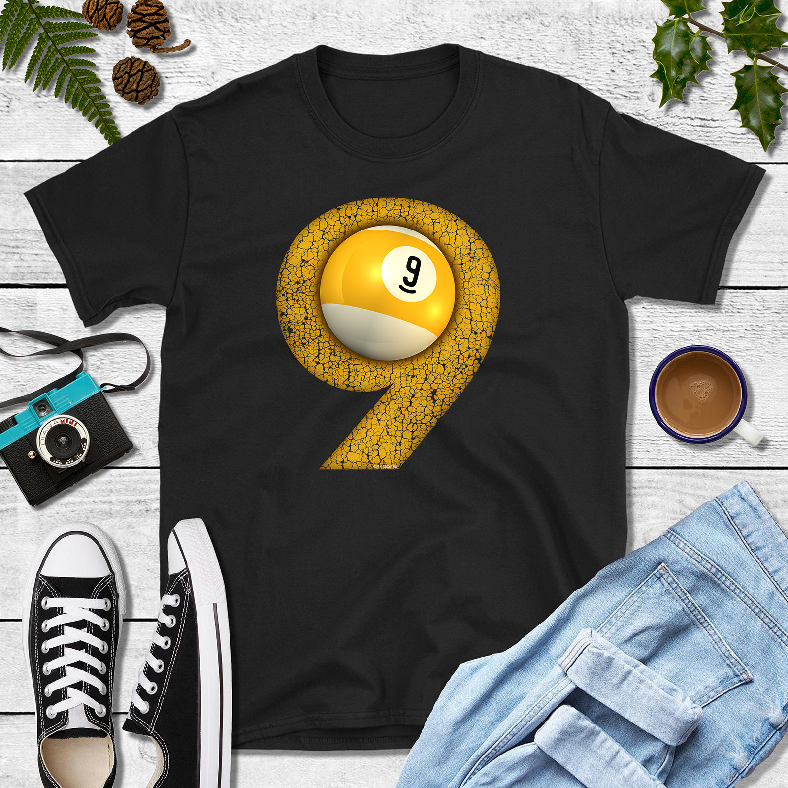 9ball Pool TShirt Bar League Billiards Tee Billiard Etsy