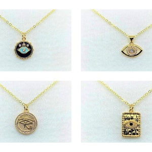 Golden Eye Necklaces