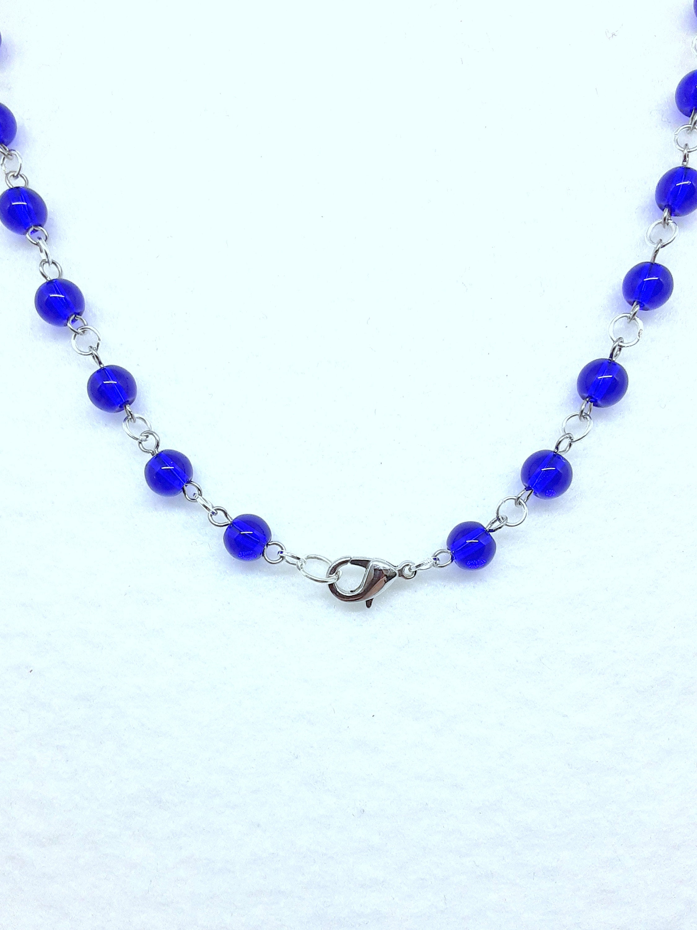 Evil Eye Rosary Cross Necklace MADE TO ORDER - Etsy