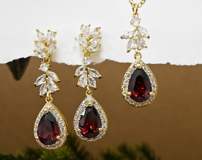 VINE leaf jewelry set