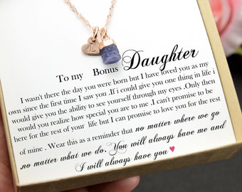 BONUS DAUGHTER gift for step daughter wedding gifts daughter in law from bride groom stepmother September birthstone sapphire birthday SAP