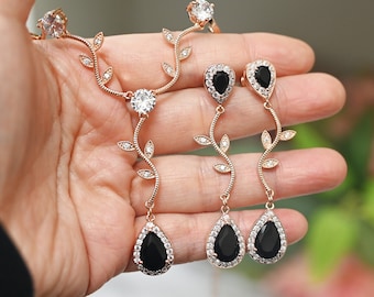 Black and gold prom jewelry new arrivals