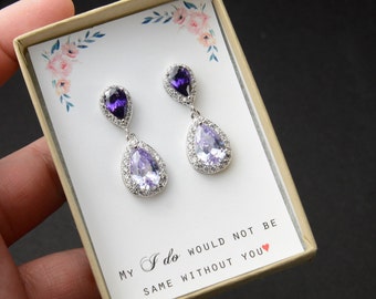 purple jewelry sets for bridesmaids