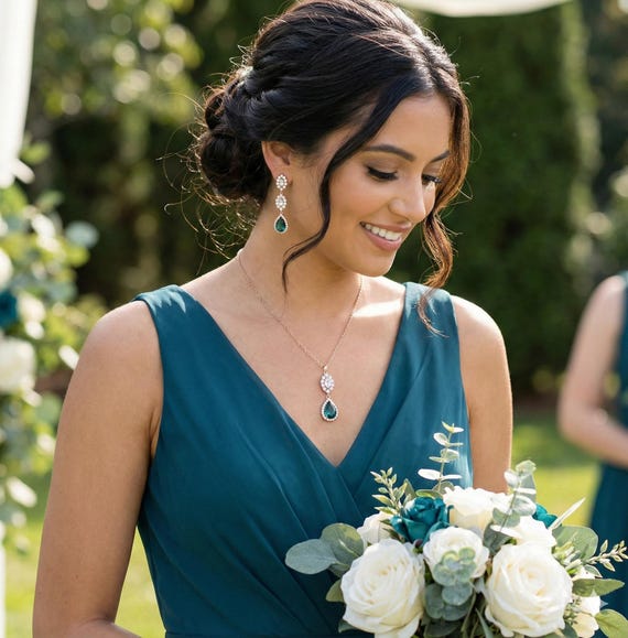 jewelry for navy blue bridesmaid dresses TEAL #5 mother bride prom wedding bridal personalized Gift Rose gold ocean blue Bridesmaid Earrings necklace peacock MQ I gained a sister reflaunt_failed Little Black Dress #blacktips#blacknails#nailinspo#shortnails#coffinnails#vbp#nails#nail#fyp#new#explore#trend#nailtech#florida#floridanailtech#nailtips#nailart#valentinobeautypure#youngnailsinc#gelar... Color:Melon