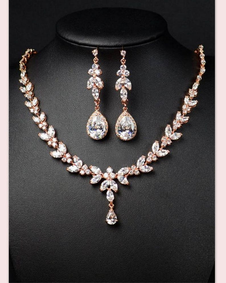 Prom Jewelry Set Necklace Earrings Set Prom Jewelry Gift Etsy