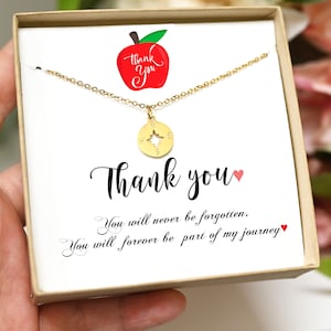 compass necklace, teacher gifts, Personalized Gift for teacher, Teacher gift, Teacher appreciation gift, teacher gift, graduation