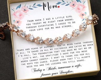 Gift for mom on wedding day,today a bride tomorrow a wife wedding  , mother of the bride gift from daughter, thank you mom wedding gift HALO