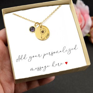 Gigi Necklace Personalized With Grandkids Birth Month Birthstones Gift for Mom, Gift For Grandma Handmade Jewelry, Mother Christmas Gift DC