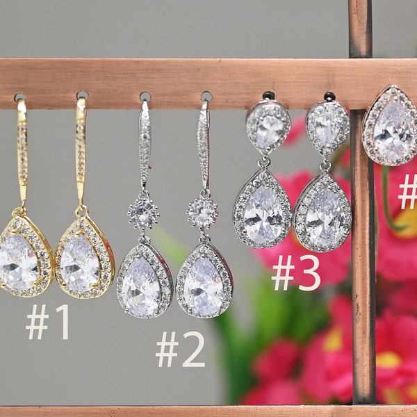 Bridesmaid Jewelry White Gold Etsy