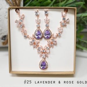 lavender purple,light purple,lilac,Bridal Jewelry set, Bridal Earrings Necklace bracelet,Wedding Jewelry Set,bridesmaid gifts set silver