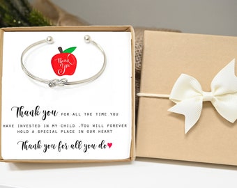 Teacher Gifts Teacher Appreciation Gifts Personalized Gifts for Teacher Teacher Thank You Gifts Christmas Gifts for her teacher KB bracelet