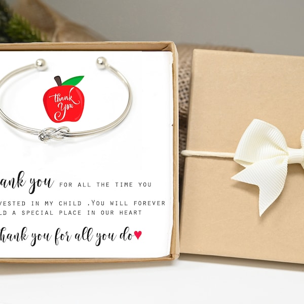 Teacher Gifts Teacher Appreciation Gifts Personalized Gifts for Teacher Teacher Thank You Gifts Christmas Gifts for her teacher KB bracelet