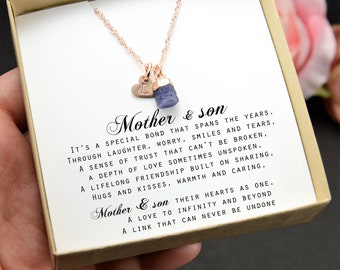 Mother Son Necklace - Etsy