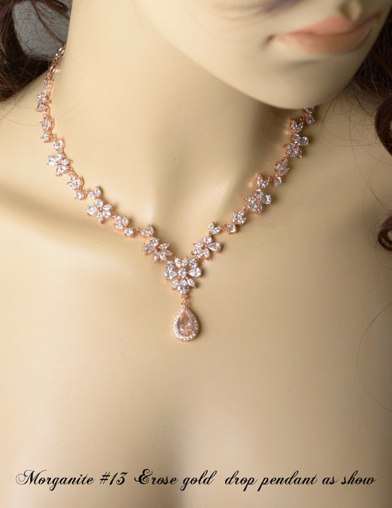 rose gold custom necklace and bracelet