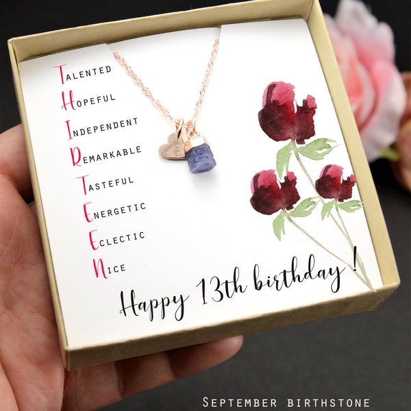 Personalized 13 Year Old Girl Gift, 13th Birthday Gift For Daughter
