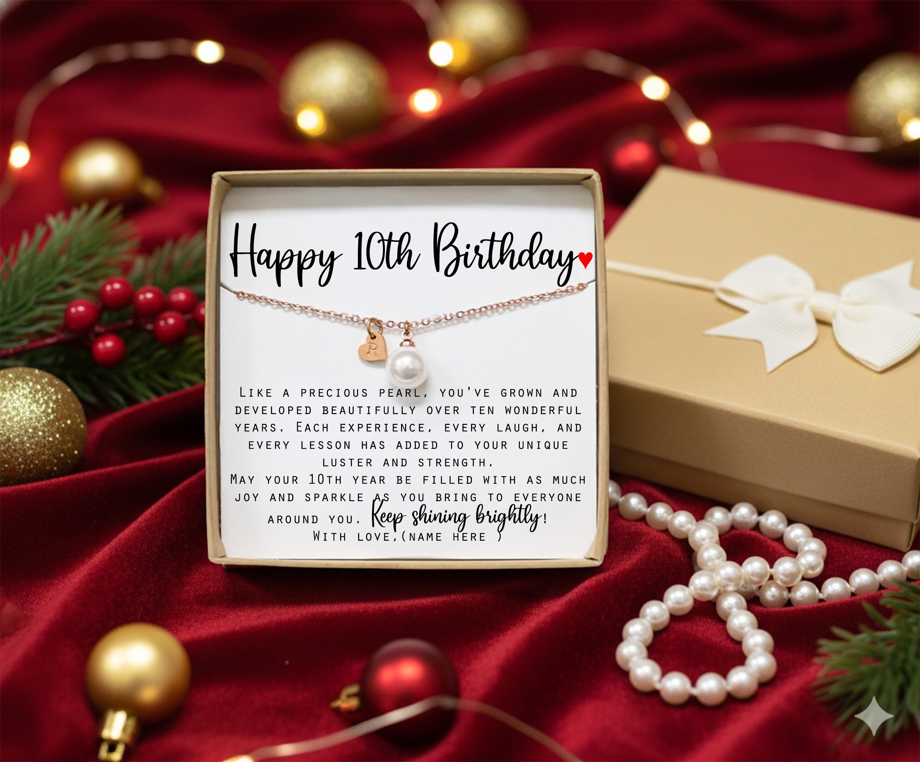 10th Birthday Gift, Gift for 10 Year Old Girl Gifts, 10th Golden
