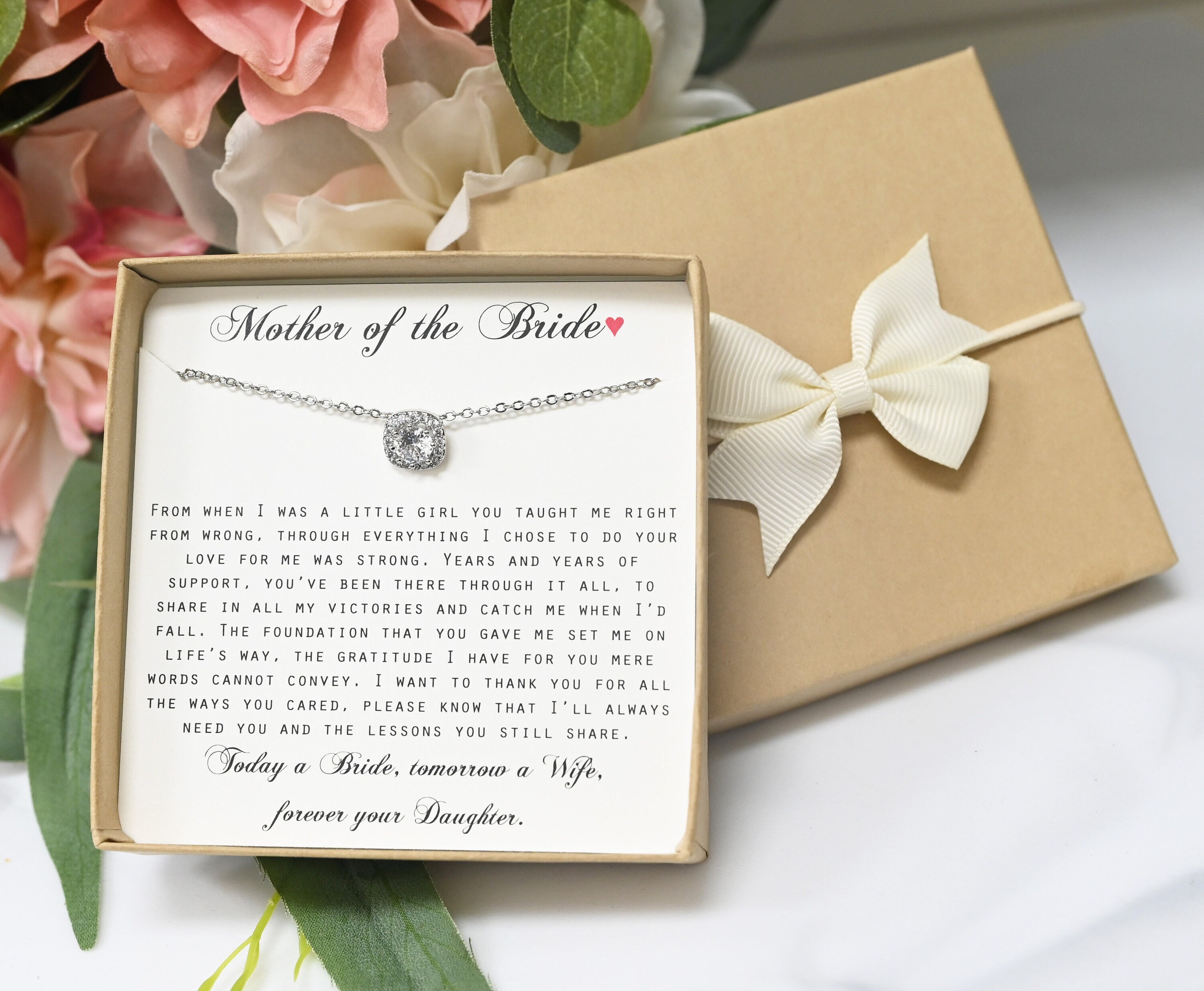 Gift for Mom on Wedding Day,today a Bride Tomorrow a Wife Wedding
