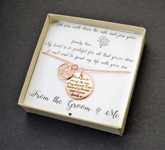 mother of the groom family tree necklace