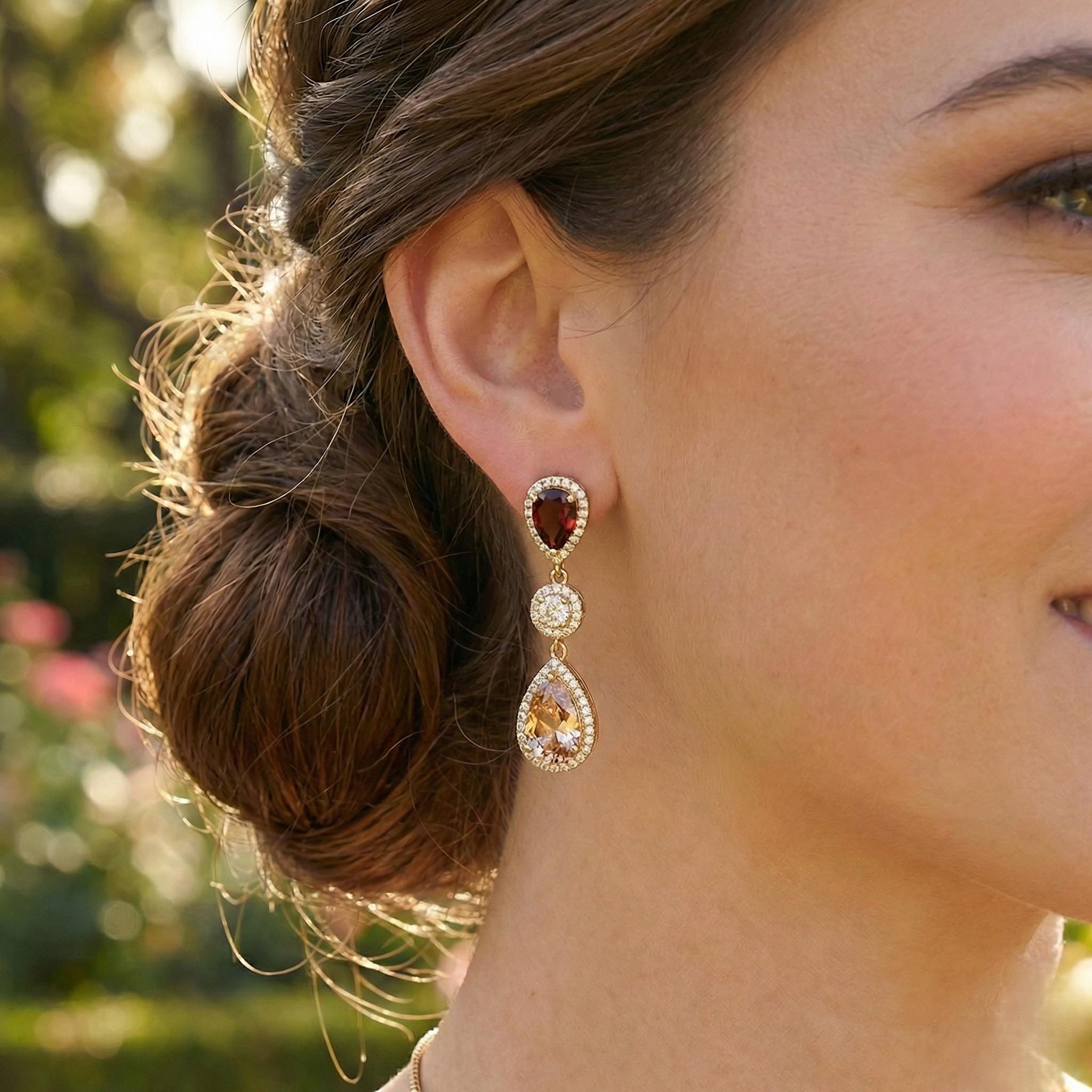 Champagne Color Wedding Jewelry