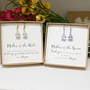 Mother of the Bride gift mother of the Groom Gift, Gift for Mom, Mother in Law Jewelry, Wedding Jewelry LE
