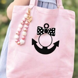 Pacote de Monogramas de Âncora e Laço em SVG | SVG Náutico Feminino | Design de Âncora Estilo Preppy | Adesivo para Copo | SVG para Sacola | Download Instantâneo imagem 2