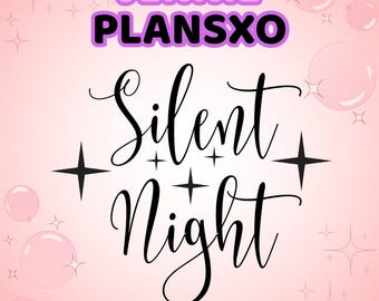 Estrelas da Noite Silenciosa SVG Natal SVG