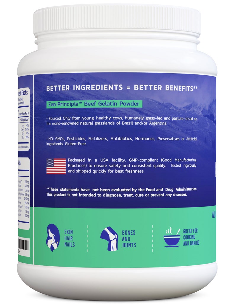 GrassFed Gelatin Powder1.5 lb and 3 lb. AntiAging Protein Etsy